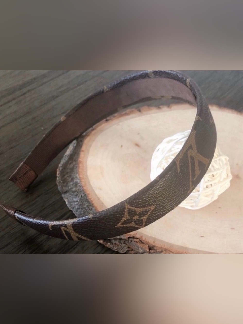 LV-custom made 1" headband